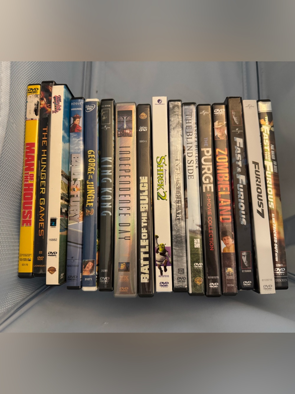 Assorted DVD Movie Lot - Multicolor Spines
